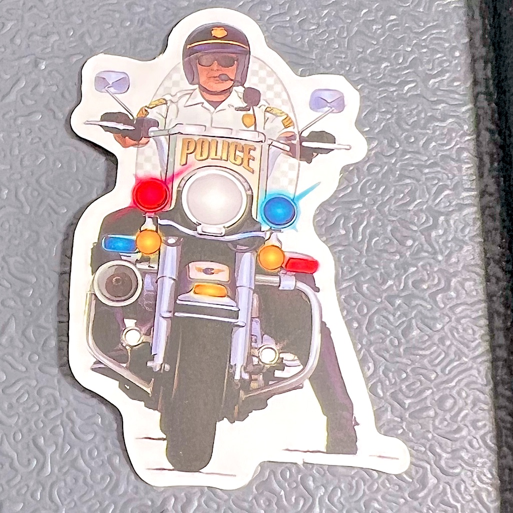 Popo Biker Motorcycle Rider Sport Bike Cruiser Outdoor Decor Decal Sticker